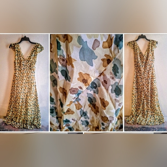 Studio M Ethereal Multicolor Floral Midi Dress - Picture 8 of 8